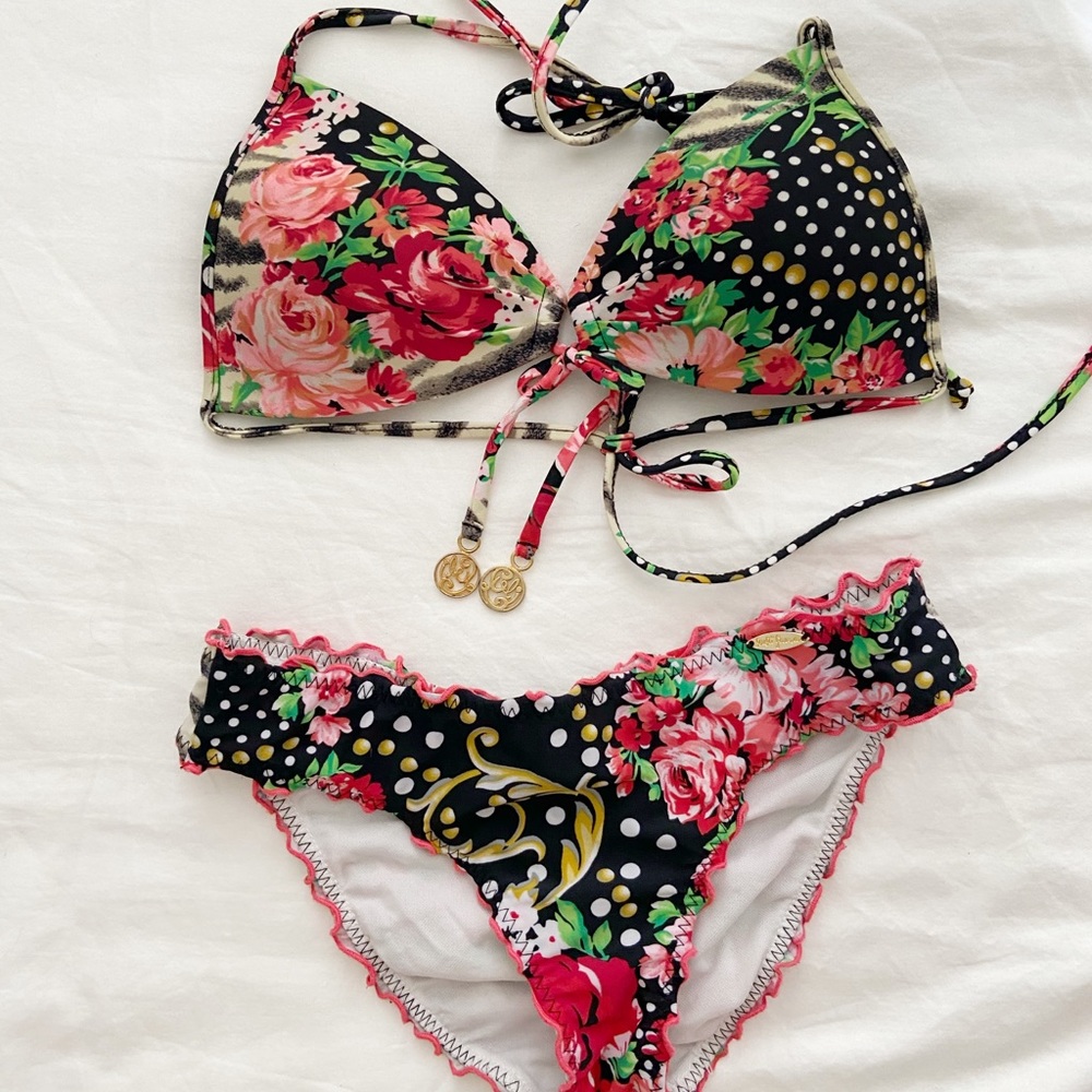 Luli Fama Carnival Red Roses Bikini